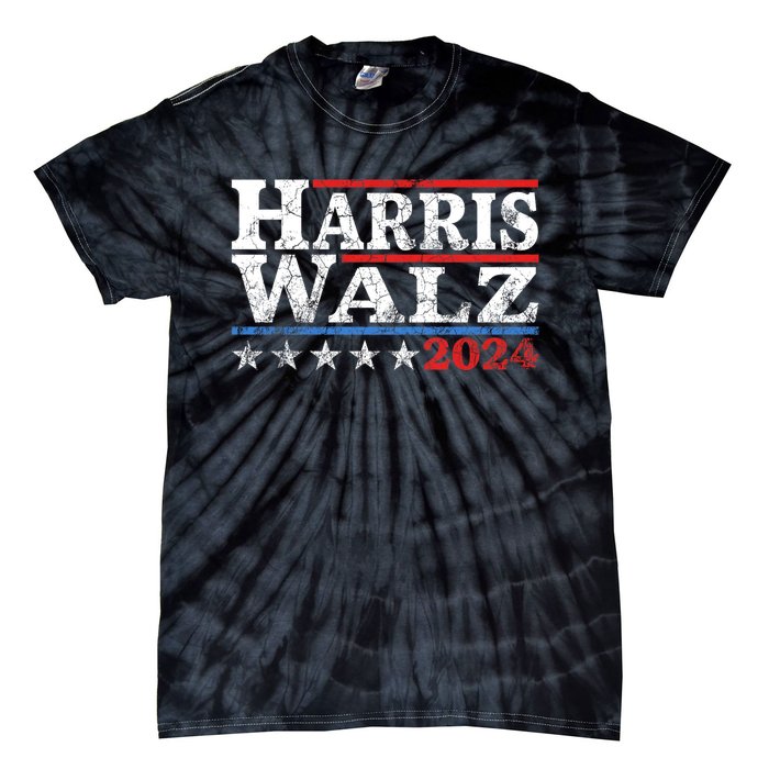 Harris Waltz 2024 Election Kamala Harris Tim Waltz 2024 Tie-Dye T-Shirt