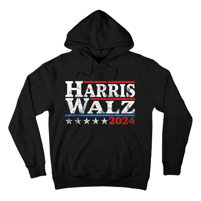 Harris Waltz 2024 Election Kamala Harris Tim Waltz 2024 Tall Hoodie