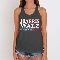 Harris Waltz 2024 Election Kamala Harris Tim Waltz 2024 Women's Knotted Racerback Tank