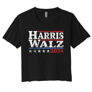 Harris Waltz 2024 Election Kamala Harris Tim Waltz 2024 Women's Crop Top Tee