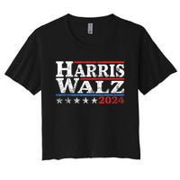 Harris Waltz 2024 Election Kamala Harris Tim Waltz 2024 Women's Crop Top Tee