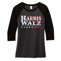 Harris Waltz 2024 Election Kamala Harris Tim Waltz 2024 Women's Tri-Blend 3/4-Sleeve Raglan Shirt