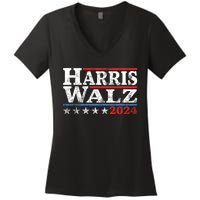 Harris Waltz 2024 Election Kamala Harris Tim Waltz 2024 Women's V-Neck T-Shirt