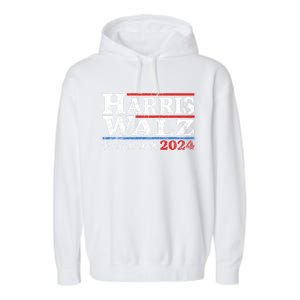 Harris Waltz 2024 Election Kamala Harris Tim Waltz 2024 Garment-Dyed Fleece Hoodie