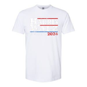 Harris Waltz 2024 Election Kamala Harris Tim Waltz 2024 Softstyle CVC T-Shirt