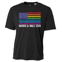 Harris Waltz 2024 Election Kamala Harris Tim Waltz 2024 Patriotic Colors Cooling Performance Crew T-Shirt