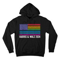 Harris Waltz 2024 Election Kamala Harris Tim Waltz 2024 Patriotic Colors Hoodie