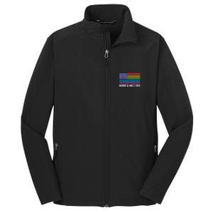 Harris Waltz 2024 Election Kamala Harris Tim Waltz 2024 Patriotic Colors Core Soft Shell Jacket