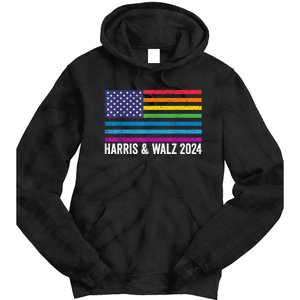 Harris Waltz 2024 Election Kamala Harris Tim Waltz 2024 Patriotic Colors Tie Dye Hoodie