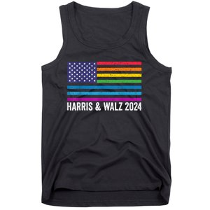 Harris Waltz 2024 Election Kamala Harris Tim Waltz 2024 Patriotic Colors Tank Top