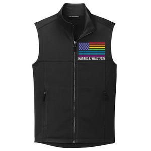 Harris Waltz 2024 Election Kamala Harris Tim Waltz 2024 Patriotic Colors Collective Smooth Fleece Vest