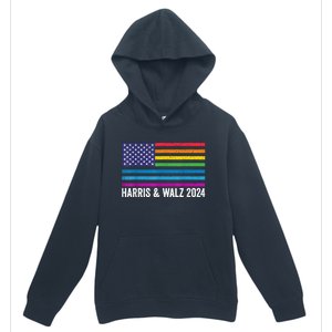 Harris Waltz 2024 Election Kamala Harris Tim Waltz 2024 Patriotic Colors Urban Pullover Hoodie