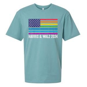 Harris Waltz 2024 Election Kamala Harris Tim Waltz 2024 Patriotic Colors Sueded Cloud Jersey T-Shirt