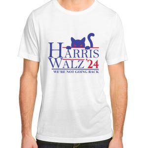 Harris Waltz 2024 WeRe Not Going Back Funny Cat Lady Adult ChromaSoft Performance T-Shirt