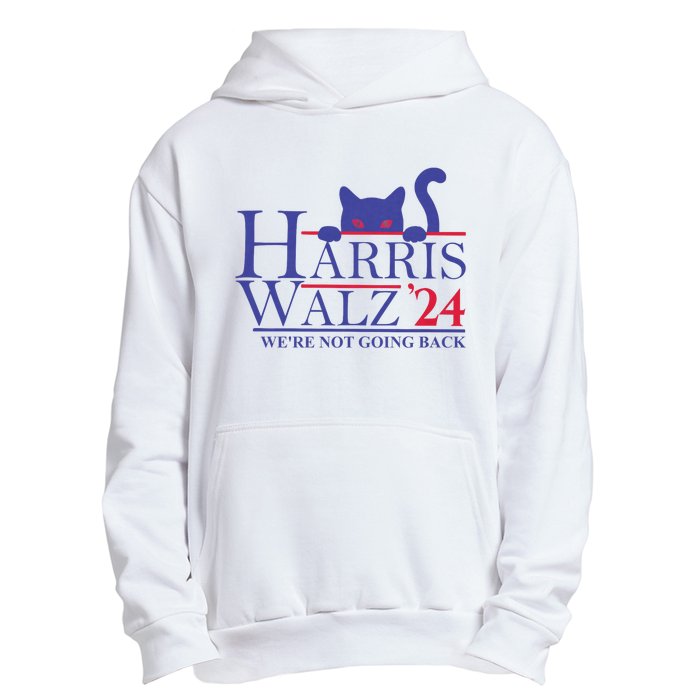 Harris Waltz 2024 WeRe Not Going Back Funny Cat Lady Urban Pullover Hoodie