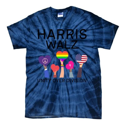 Harris Walz 2024 Unity Over Division Harris Walz 2024 Tie-Dye T-Shirt