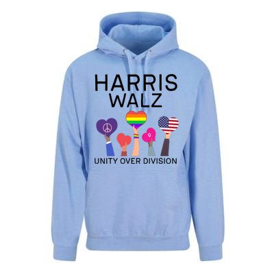 Harris Walz 2024 Unity Over Division Harris Walz 2024 Unisex Surf Hoodie