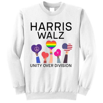 Harris Walz 2024 Unity Over Division Harris Walz 2024 Sweatshirt