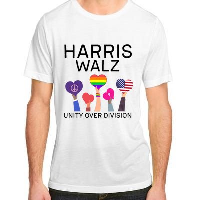 Harris Walz 2024 Unity Over Division Harris Walz 2024 Adult ChromaSoft Performance T-Shirt