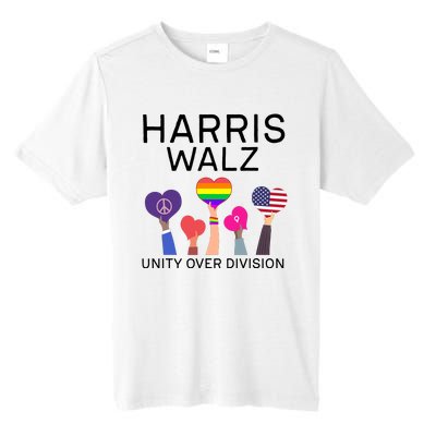 Harris Walz 2024 Unity Over Division Harris Walz 2024 Tall Fusion ChromaSoft Performance T-Shirt