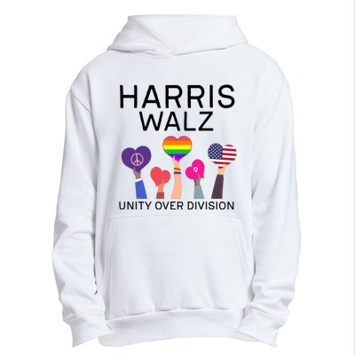 Harris Walz 2024 Unity Over Division Harris Walz 2024 Urban Pullover Hoodie