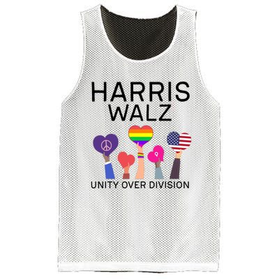 Harris Walz 2024 Unity Over Division Harris Walz 2024 Mesh Reversible Basketball Jersey Tank