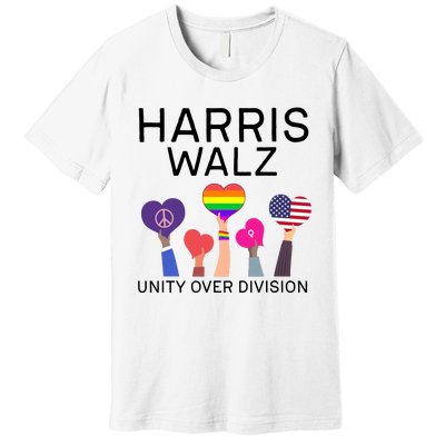 Harris Walz 2024 Unity Over Division Harris Walz 2024 Premium T-Shirt