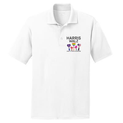 Harris Walz 2024 Unity Over Division Harris Walz 2024 PosiCharge RacerMesh Polo