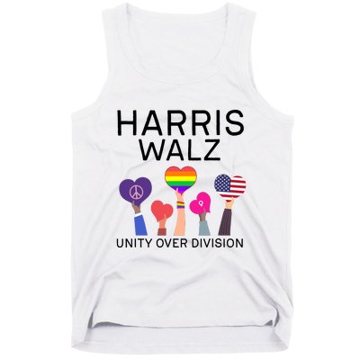 Harris Walz 2024 Unity Over Division Harris Walz 2024 Tank Top