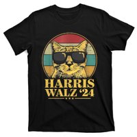 Harris Waltz 2024 Election Cat Lady Kamala Harris Tim Waltz T-Shirt