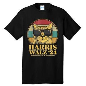 Harris Waltz 2024 Election Cat Lady Kamala Harris Tim Waltz Tall T-Shirt