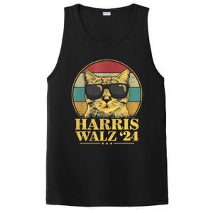 Harris Waltz 2024 Election Cat Lady Kamala Harris Tim Waltz PosiCharge Competitor Tank