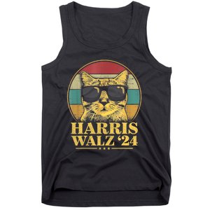 Harris Waltz 2024 Election Cat Lady Kamala Harris Tim Waltz Tank Top