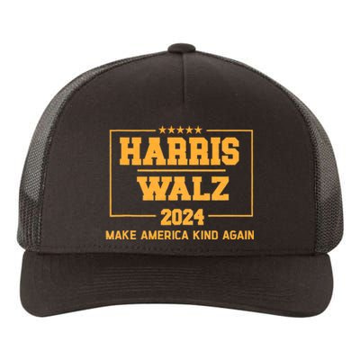 Harris Walz 2024 Make America Kind Again Harris Waltz Quote Yupoong Adult 5-Panel Trucker Hat