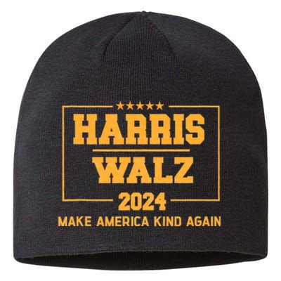 Harris Walz 2024 Make America Kind Again Harris Waltz Quote Sustainable Beanie