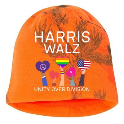 Harris Walz 2024 Unity Over Division Harris Walz 2024 Kati - Camo Knit Beanie