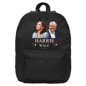 Harris Walz 2024 President Election Kamala Harris Tim Waltz 16 in Basic Backpack