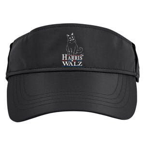 Harris Waltz 2024 Election Funny Cat Kamala Harris Tim Walz Adult Drive Performance Visor