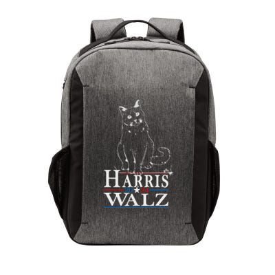 Harris Waltz 2024 Election Funny Cat Kamala Harris Tim Walz Vector Backpack