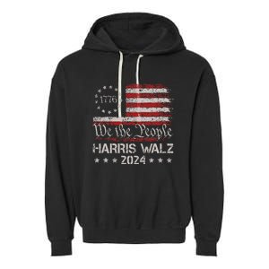 Harris Waltz 2024 Election Kamala Harris Tim Waltz 2024 Garment-Dyed Fleece Hoodie