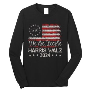 Harris Waltz 2024 Election Kamala Harris Tim Waltz 2024 Long Sleeve Shirt