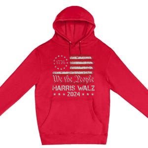 Harris Waltz 2024 Election Kamala Harris Tim Waltz 2024 Premium Pullover Hoodie