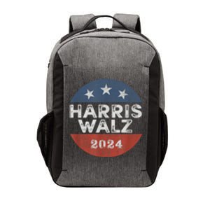 Harris Waltz 2024 For President Retro Button Election Vector Backpack