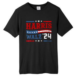 Harris Waltz 2024 Election Kamala Harris Tim Waltz 2024 Tall Fusion ChromaSoft Performance T-Shirt