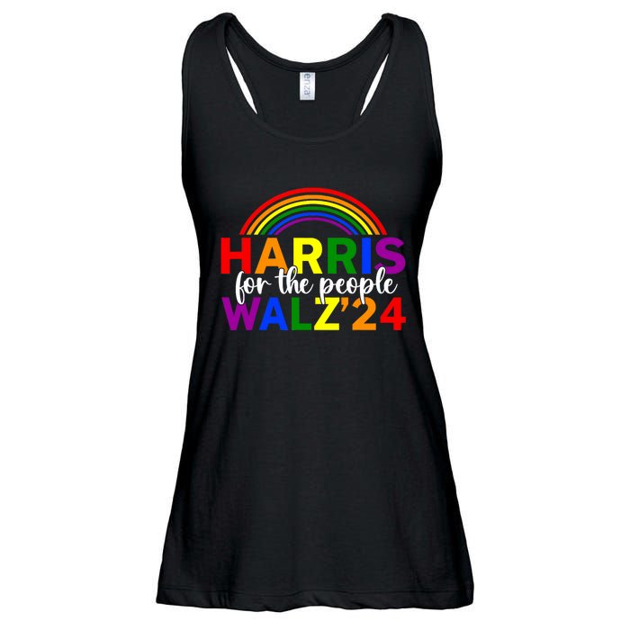 Harris Waltz 2024 For The People Lgbt Kamala Harris Ladies Essential Flowy Tank