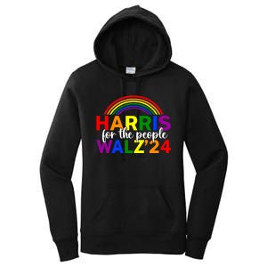 Harris Waltz 2024 For The People Lgbt Kamala Harris Women's Pullover Hoodie