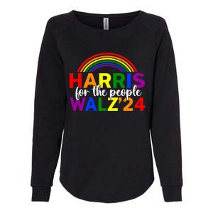 Harris Waltz 2024 For The People Lgbt Kamala Harris Womens California Wash Sweatshirt