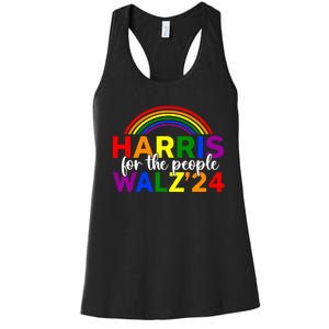 Harris Waltz 2024 For The People Lgbt Kamala Harris Women's Racerback Tank