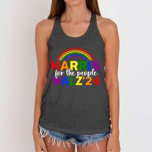 Harris Waltz 2024 For The People Lgbt Kamala Harris Women's Knotted Racerback Tank