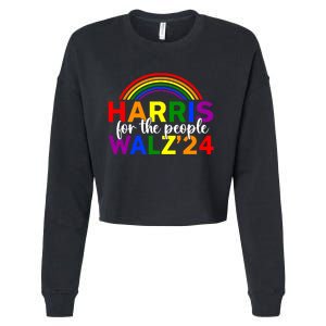 Harris Waltz 2024 For The People Lgbt Kamala Harris Cropped Pullover Crew